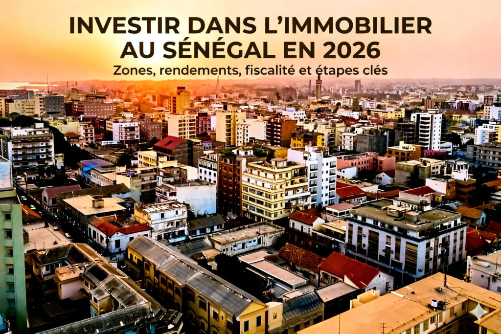 Investir dans l'Immobilier au Sénégal en 2026 : Guide Complet Investissement immobilier Sénégal - Guide complet 2026 rendements quartiers Dakar